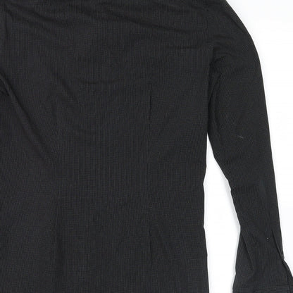 Topman Mens Blue Polka Dot   Dress Shirt Size S