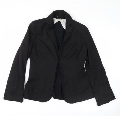 Additional front view of definitions women’s black jacket suit jacket, size UK 8