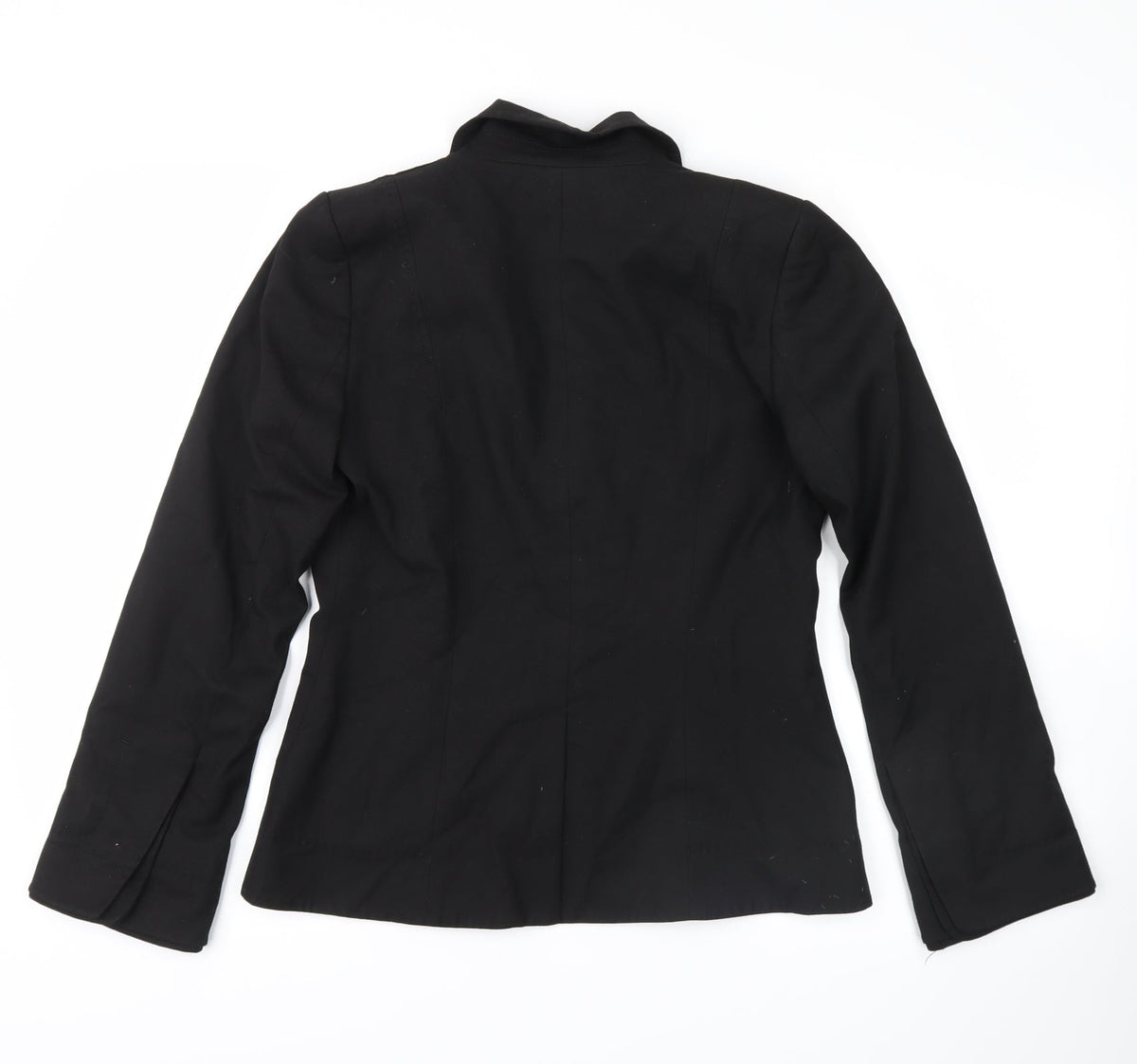 Back view of definitions women’s black jacket suit jacket, size UK 8