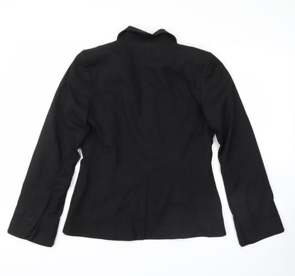 Back view of definitions women’s black jacket suit jacket, size UK 8