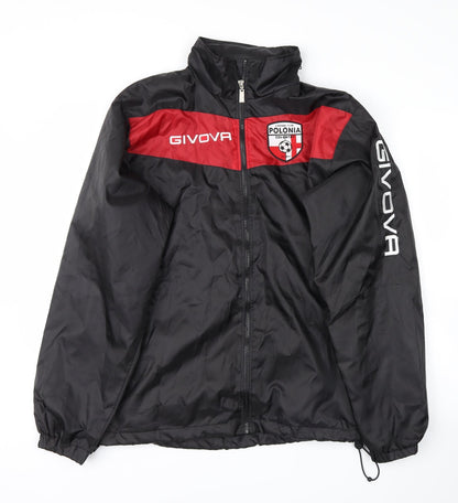 Mens UK Size M Givova Black Anorak Coat