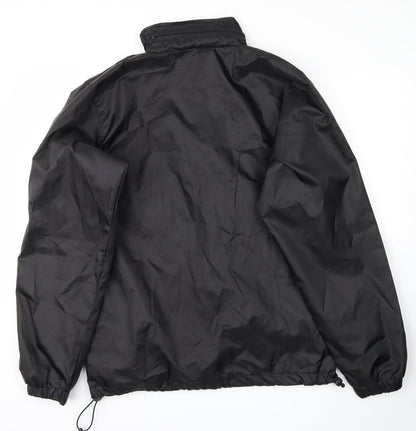 Mens UK Size M Givova Black Anorak Coat