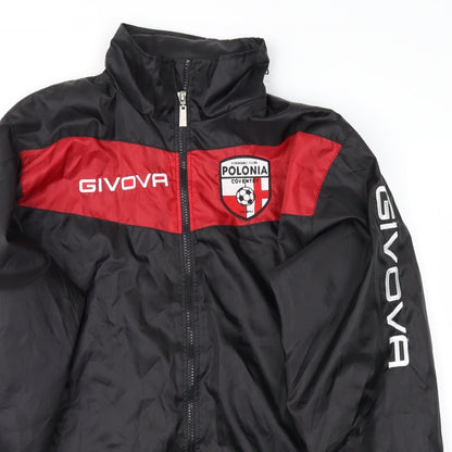Mens UK Size M Givova Black Anorak Coat