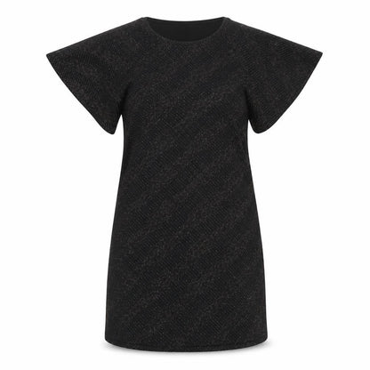 Front view of George women’s black t-shirt dress, size UK 8