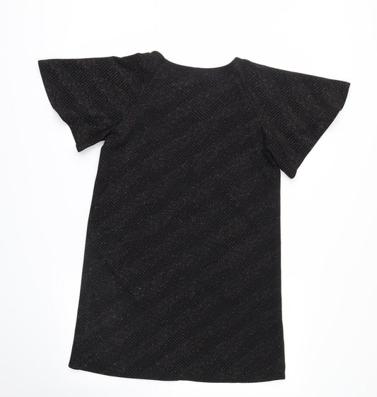 George Womens Black   T-Shirt Dress  Size 8