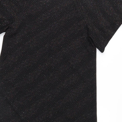 George Womens Black   T-Shirt Dress  Size 8