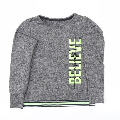 George Boys Grey Striped  Pullover Sweatshirt Size 8-9 Years  - believe