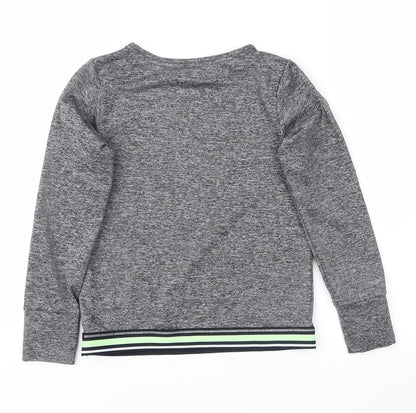 George Boys Grey Striped  Pullover Sweatshirt Size 8-9 Years  - believe