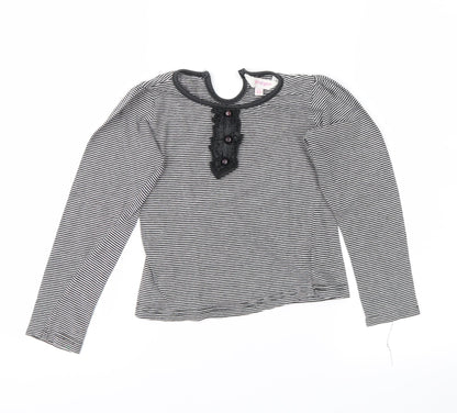 girl2girl Girls Black Striped  Basic Casual Size 4-5 Years