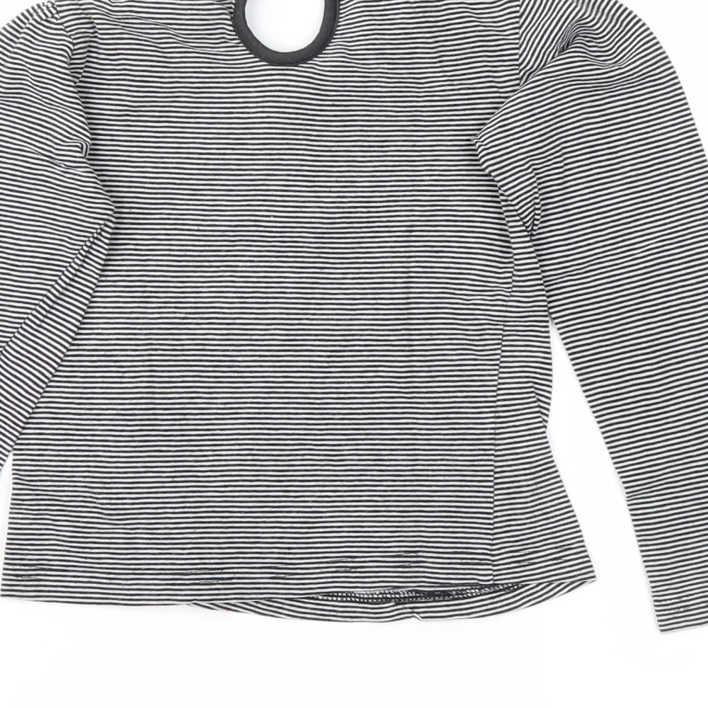 girl2girl Girls Black Striped  Basic Casual Size 4-5 Years