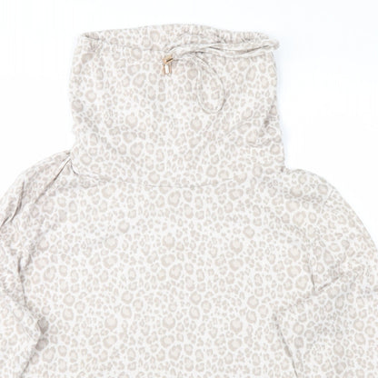 F&F Womens Beige Animal Print  Pullover Jumper Size L