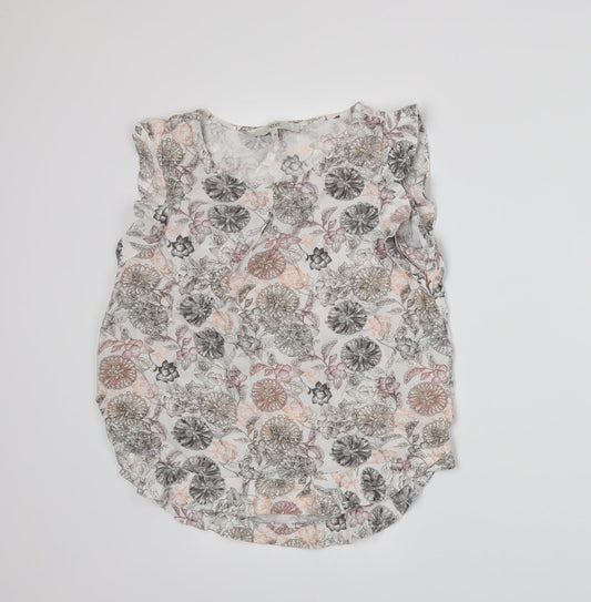 Womens UK Size 10 NEXT White Basic Tank