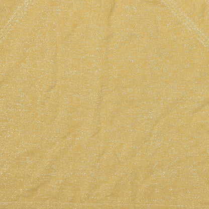 Brand and care label for Preworn women’s yellow knit jumper, size UK 8