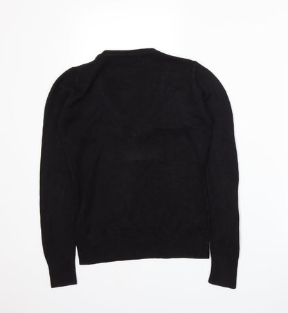 Back view of MK One women’s black knit jumper, size S