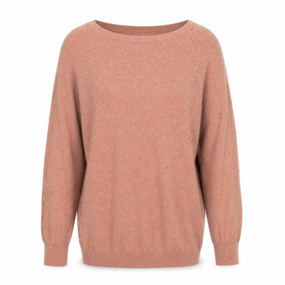 Front view of Next women’s orange knit jumper, size UK 10