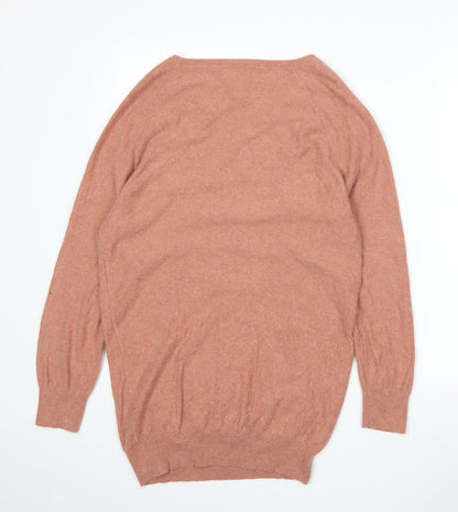 Back view of Next women’s orange knit jumper, size UK 10