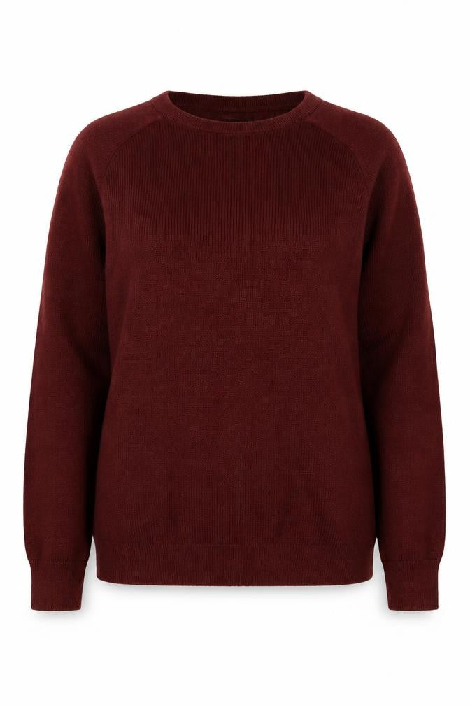 Front view of George women’s orange knit jumper, size M