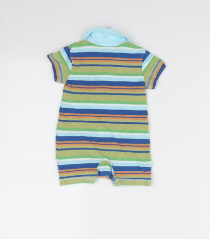 Mini Mode  Multicoloured Striped  Babygrow One-Piece Size 0-3 Months