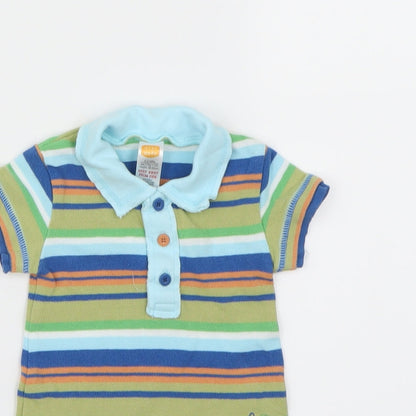 Mini Mode  Multicoloured Striped  Babygrow One-Piece Size 0-3 Months