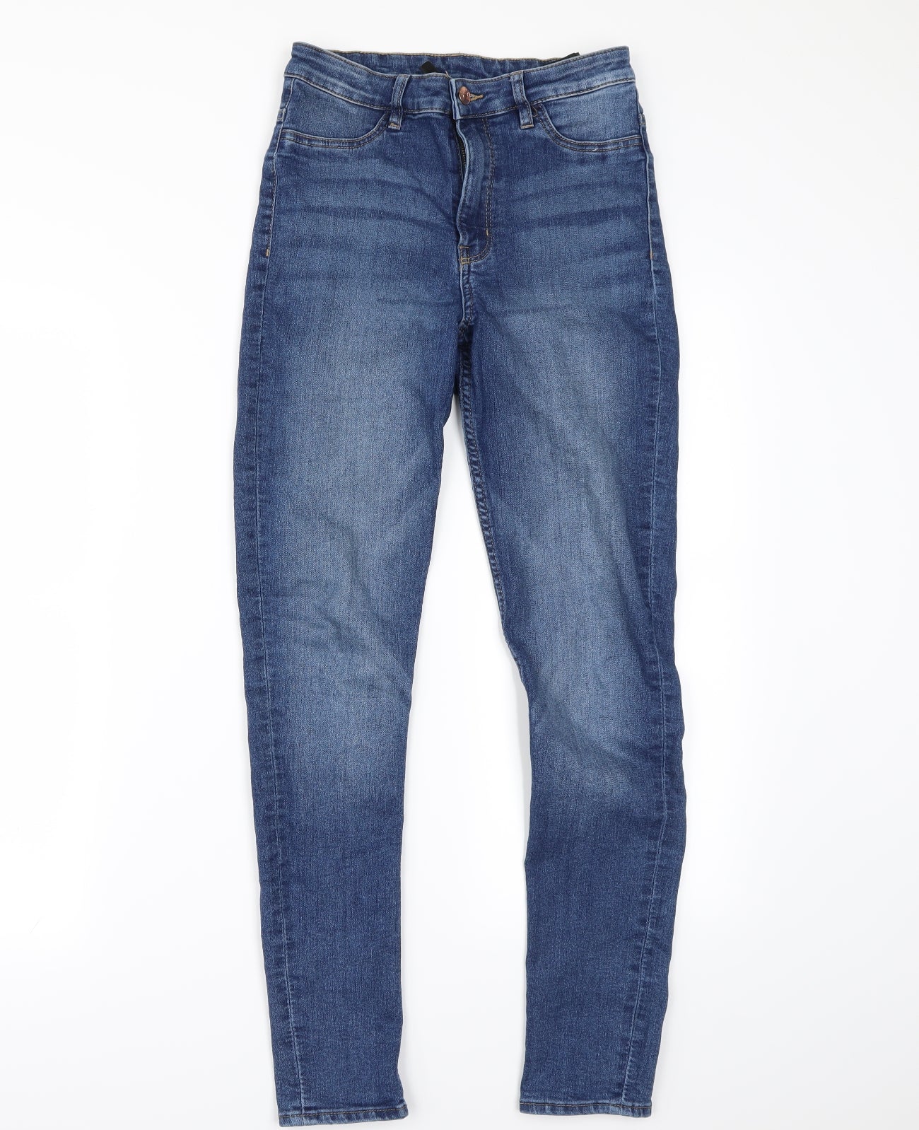 Womens UK Size 8 Divided Regular Fit Skinny Blue Jeans