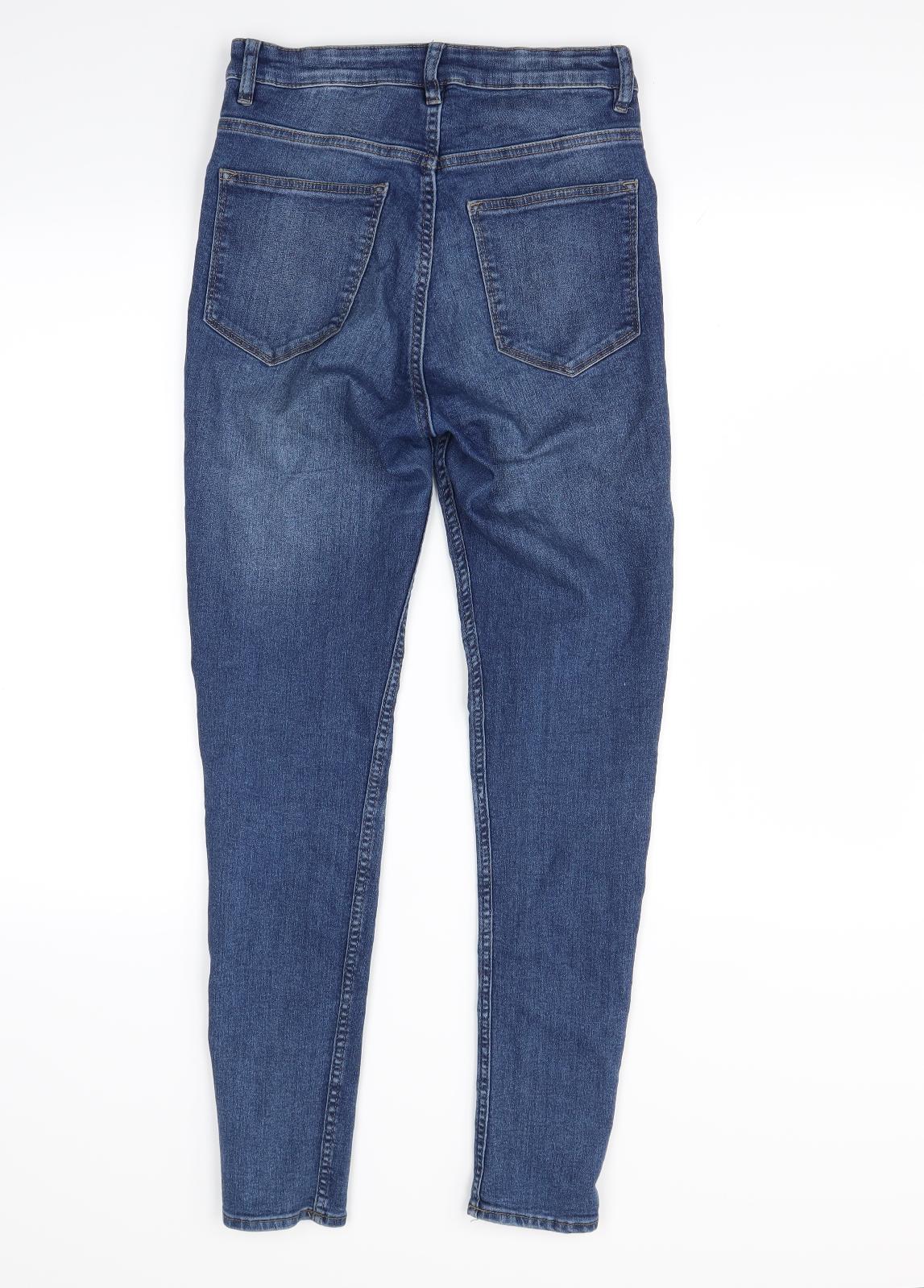 Womens UK Size 8 Divided Regular Fit Skinny Blue Jeans