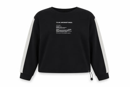 Front view of Boohoo women’s black jumper, size UK 8