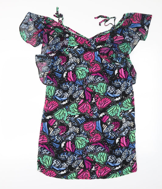 George Womens Multicoloured Animal Print  Fit & Flare  Size 10