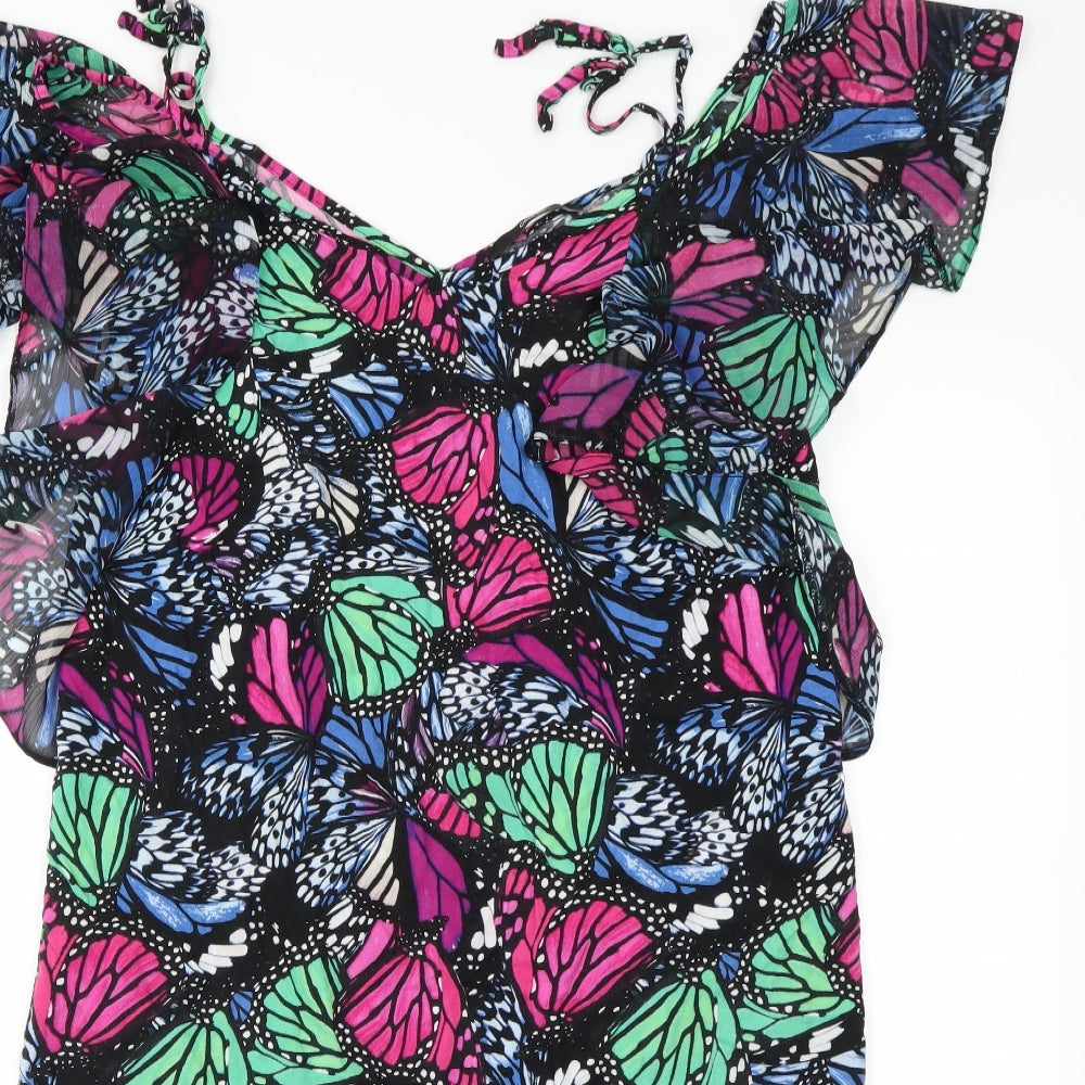 George Womens Multicoloured Animal Print  Fit & Flare  Size 10