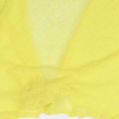 Simply Stockshop Womens Yellow   Cape Jumper Size M
