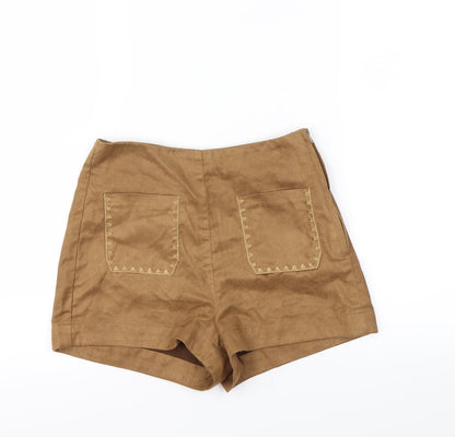 H&M Womens Beige   Cut-Off Shorts Size 6