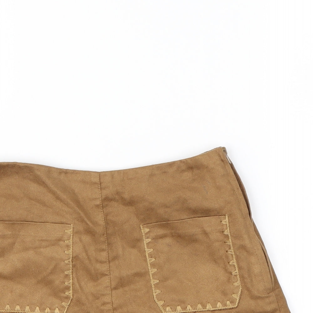 H&M Womens Beige   Cut-Off Shorts Size 6