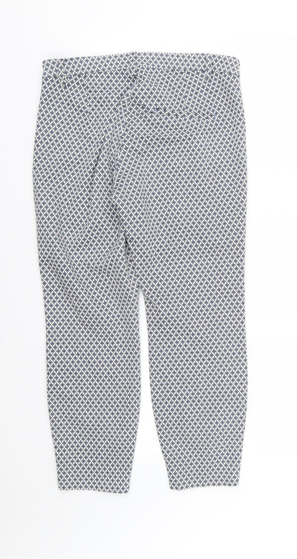 Womens UK Size 12 H&M Regular Fit  Blue Trousers