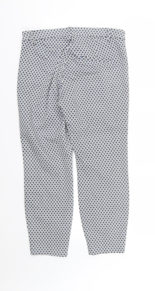 Womens UK Size 12 H&M Regular Fit  Blue Trousers