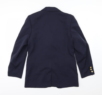 Back view of Ravens women’s blue jacket suit jacket, size UK 10