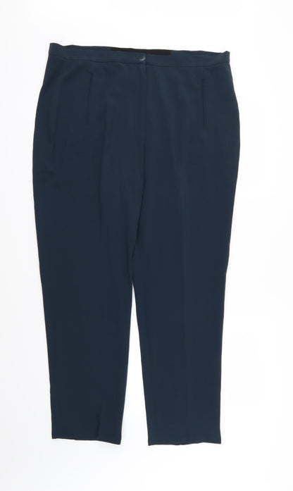 Womens UK Size 38 in Preworn Regular Fit  Blue Trousers