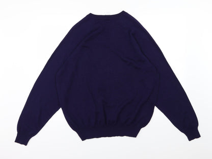 Classics Mens Blue  Knit Pullover Jumper Size XL