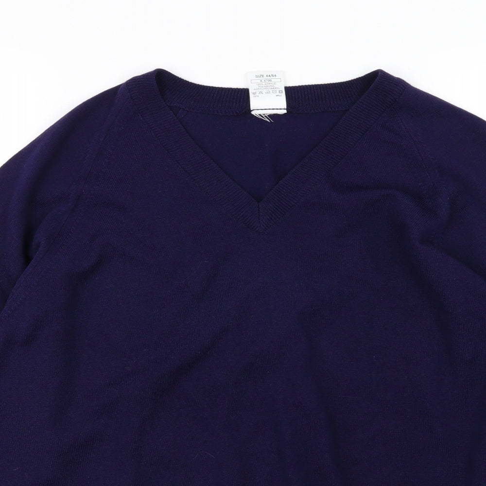 Classics Mens Blue  Knit Pullover Jumper Size XL