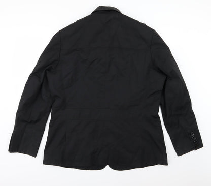 Remus Uomo Womens Black   Overcoat Coat Size XL