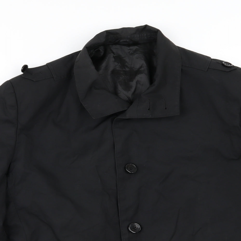 Remus Uomo Womens Black   Overcoat Coat Size XL