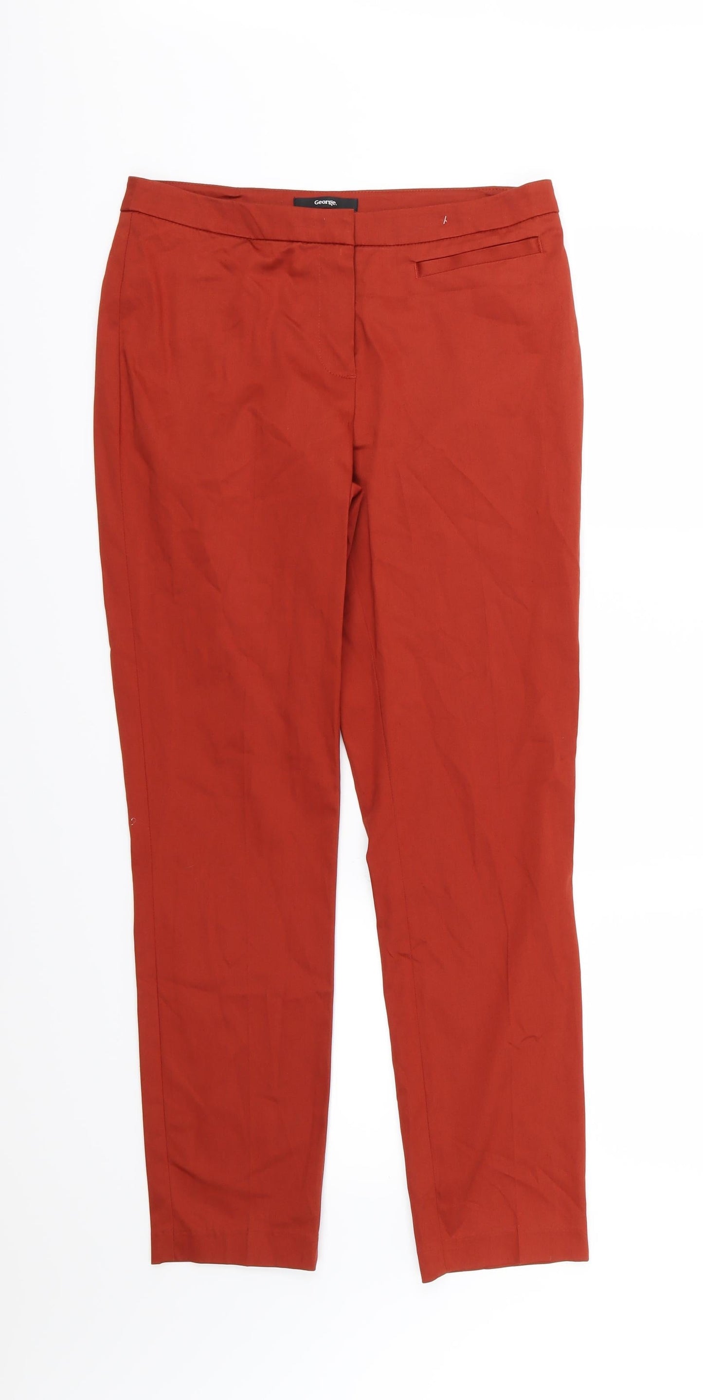 George Womens Brown   Trousers  Size 10 L27 in