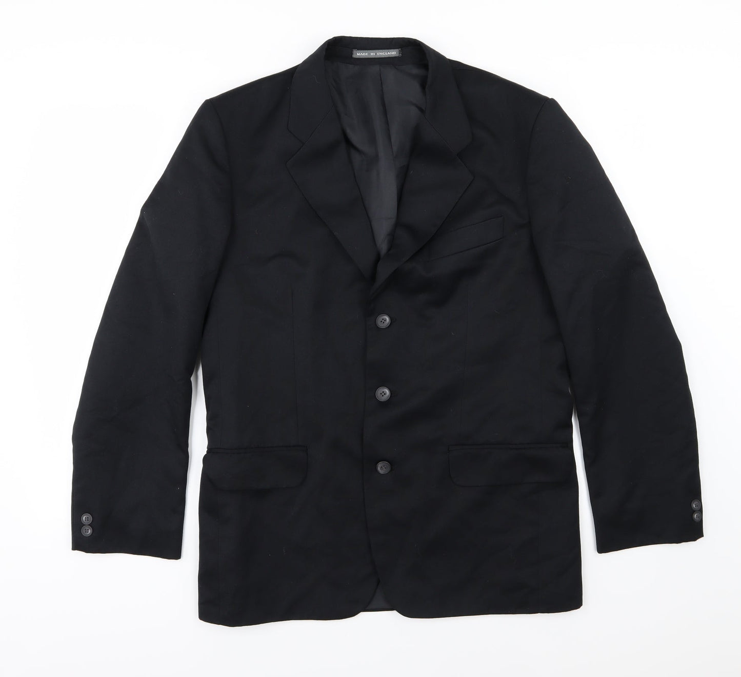 Mens UK Size 38 Preworn Regular Black Suit Jacket