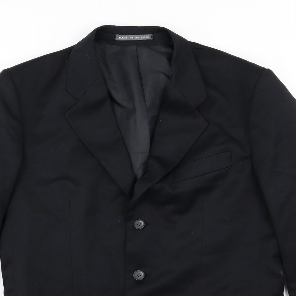 Mens UK Size 38 Preworn Regular Black Suit Jacket