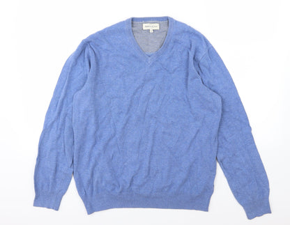 Aspen & Court Mens Blue  Knit Pullover Jumper Size S