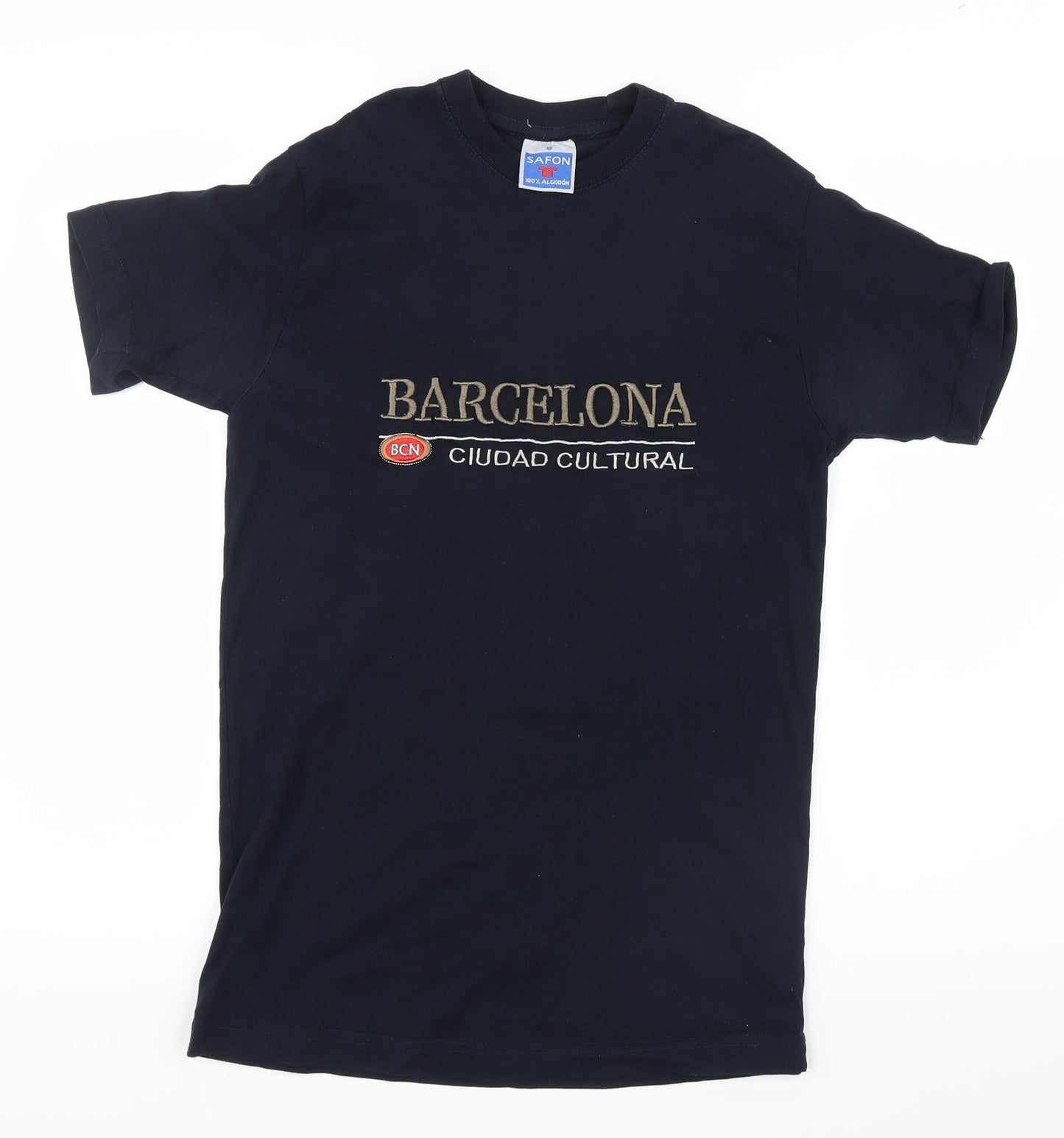 Safon  Mens Blue    T-Shirt Size S