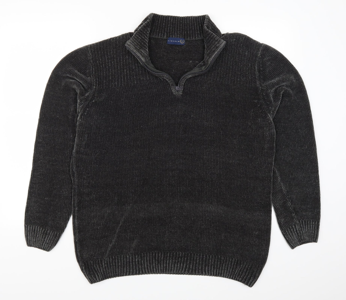 Lincoln Mens Grey   Pullover Jumper Size L