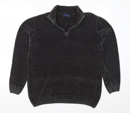 Lincoln Mens Grey   Pullover Jumper Size L