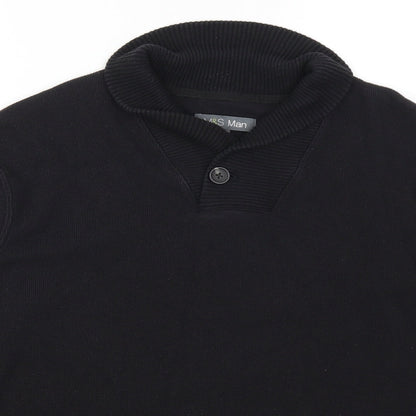 Marks and Spencer Mens Black   Pullover Jumper Size M