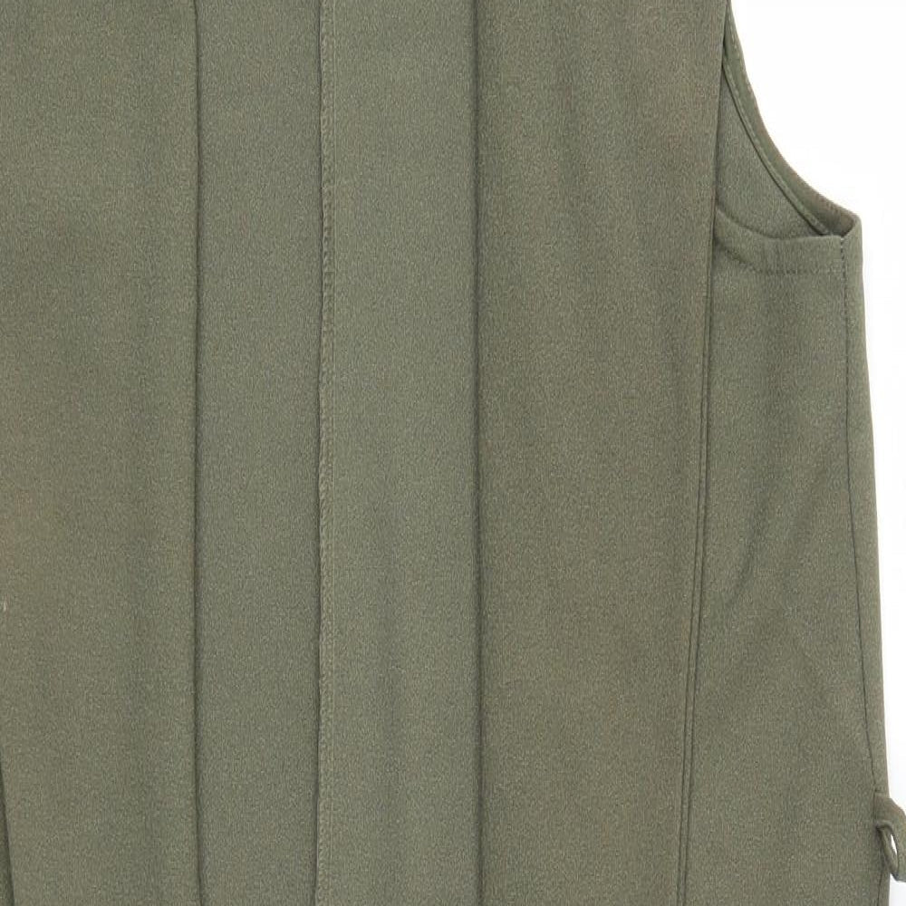 Womens UK Size 12 New Look Green Gilet