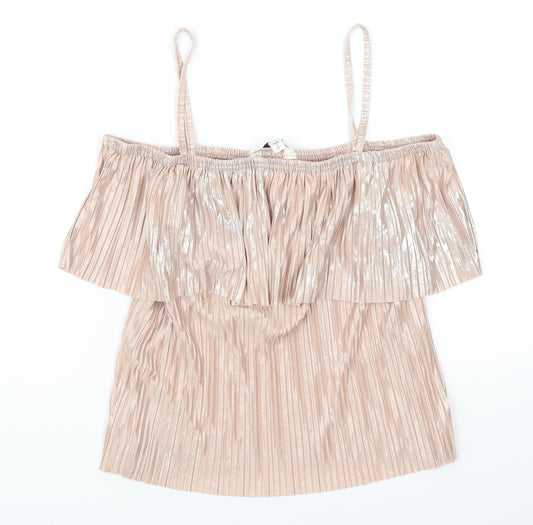 Miss Selfridge Womens Pink   Basic Tank Size 10