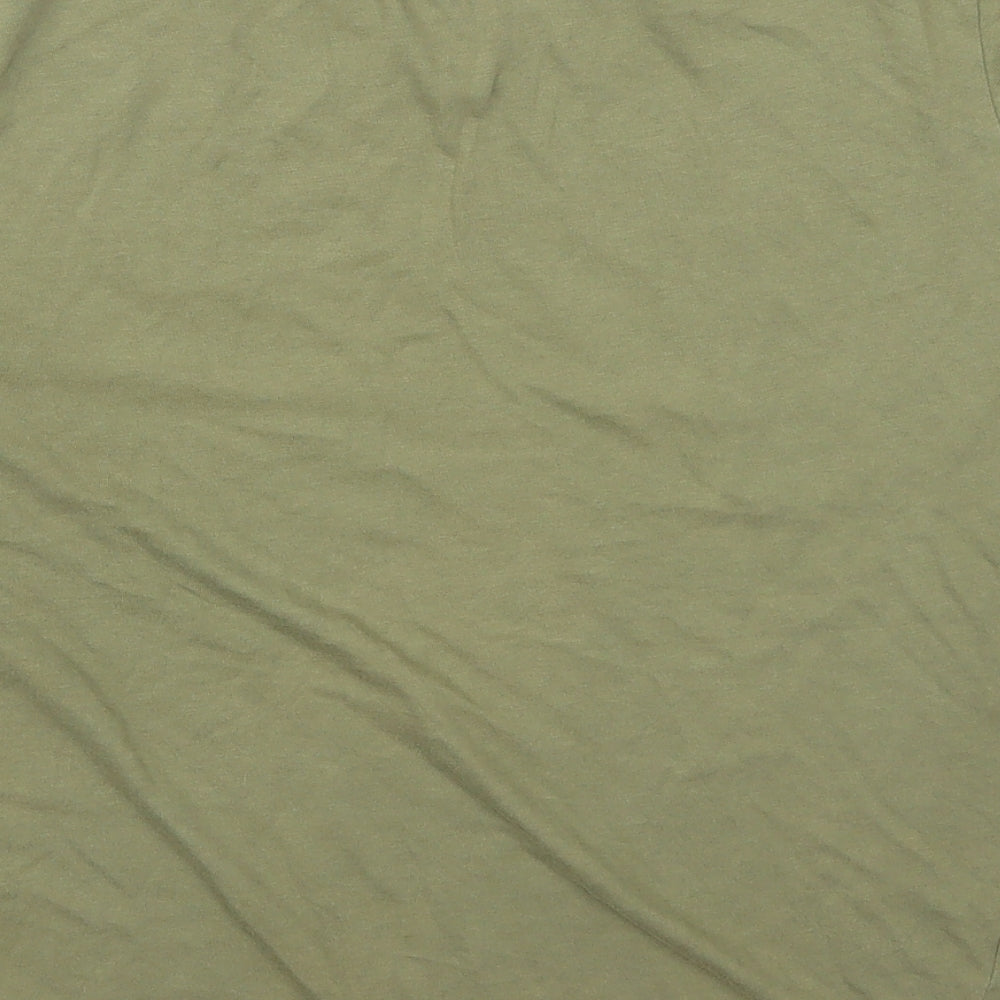 Womens UK Size M Amisu Green Basic T-Shirt